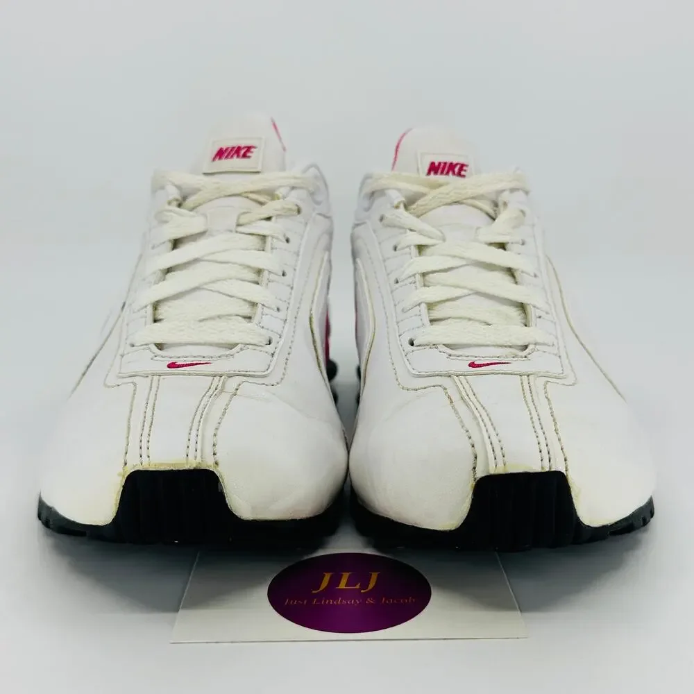 Nike Women's Shox Conundrum Athletic Sneakers White/Vivid Pink 407989-162 Size 6